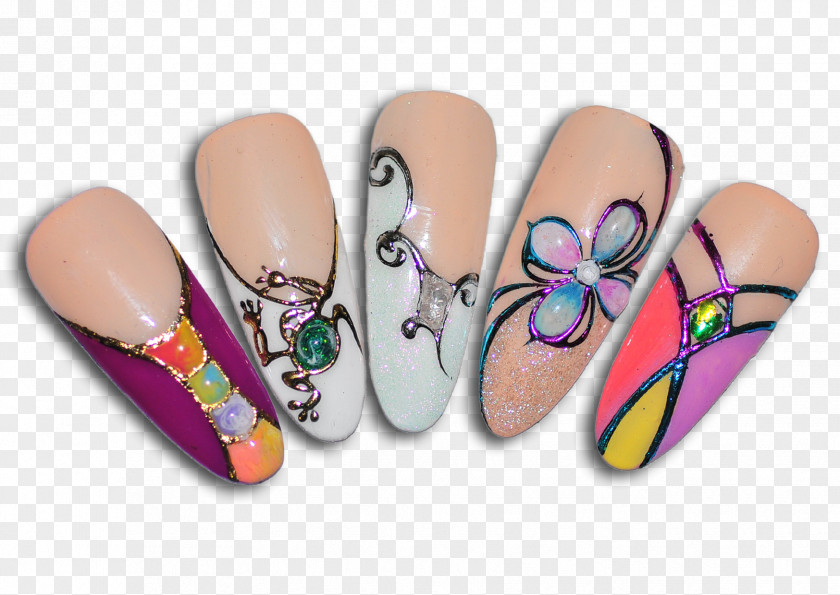 Chic Nail Art Manicure Shoe Slipper PNG