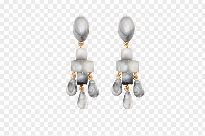 Nuage Earring Dominique Denaive Color White Necklace PNG