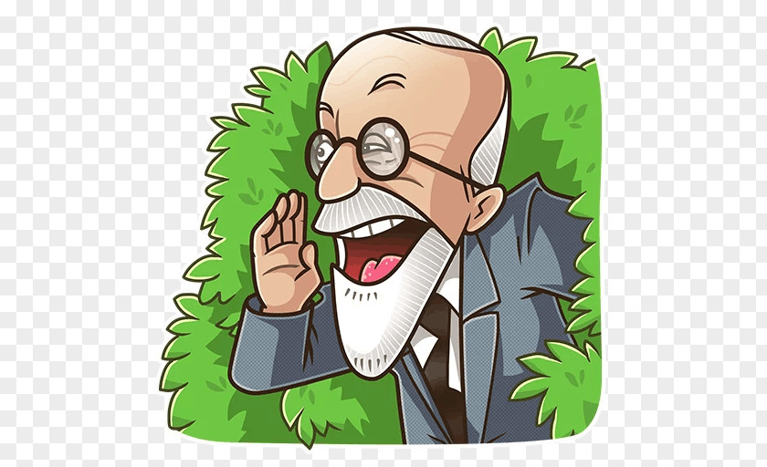 Sigmund Freud Sticker Telegram Advertising Clip Art Person PNG