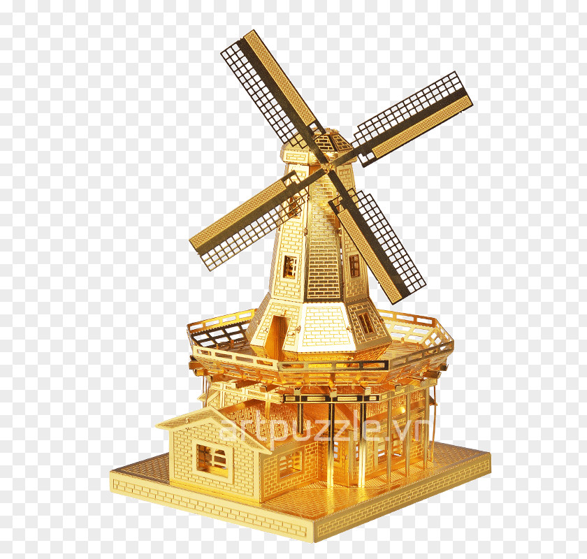 Dutch Art Windmill Architecture PNG
