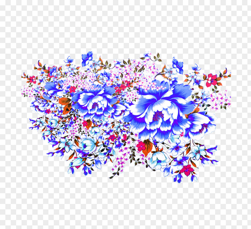 Floral Background Transparent Design Flower Desktop Wallpaper Blue PNG