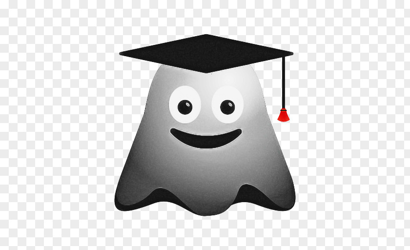 Cap Blackandwhite School Emoji PNG