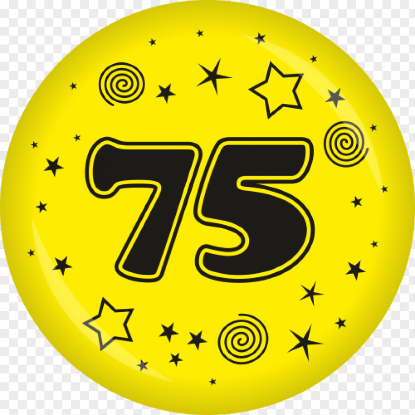 Smiley Number Pin Badges Yellow Text PNG