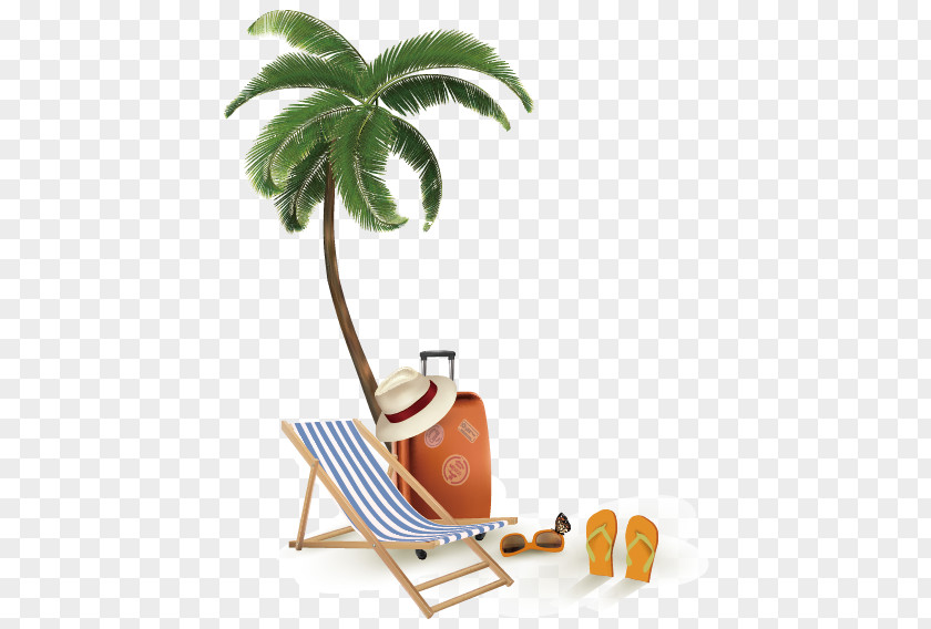 Beach Element Vector Tropical Islands Resort Seaside Illustration PNG