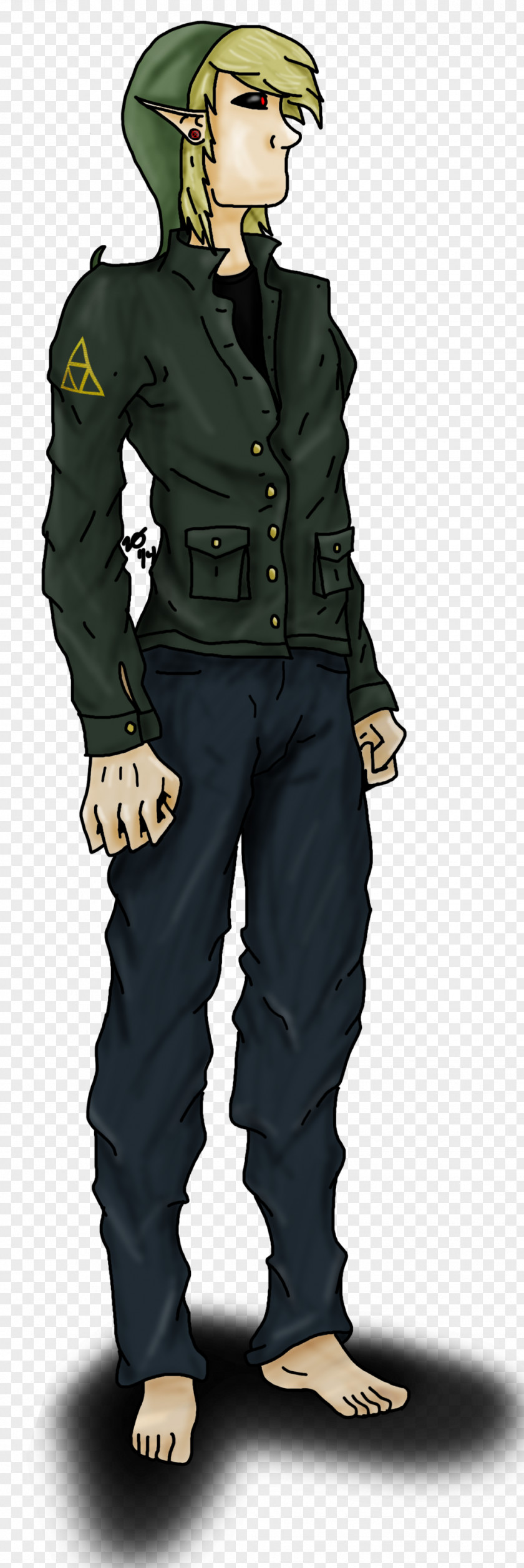 Ben Drowned Soldier Military Uniform Creepypasta Cartoon PNG