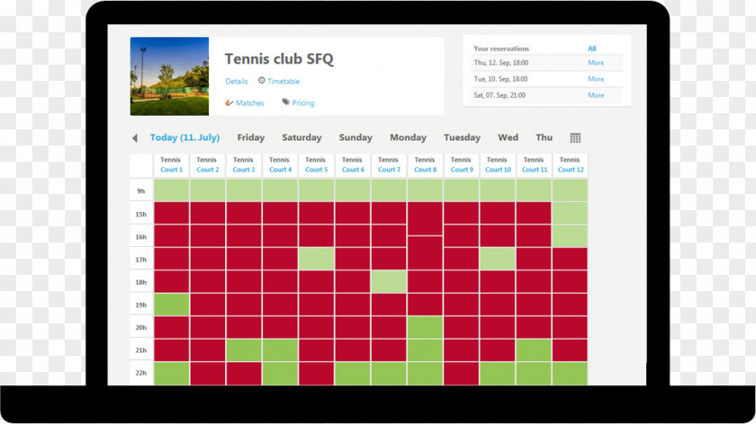 Buy Less Activities Computer Reservation System Tennis Centre Information PNG