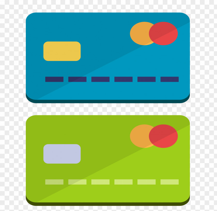 Color Vector Bank Card Credit PNG
