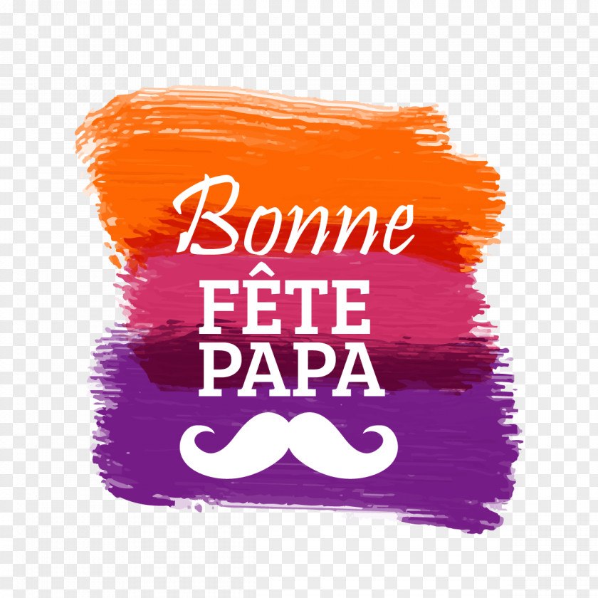 Coquelicot Aquarelle Bonne Fête, Papa! Father's Day Party Logo Image PNG