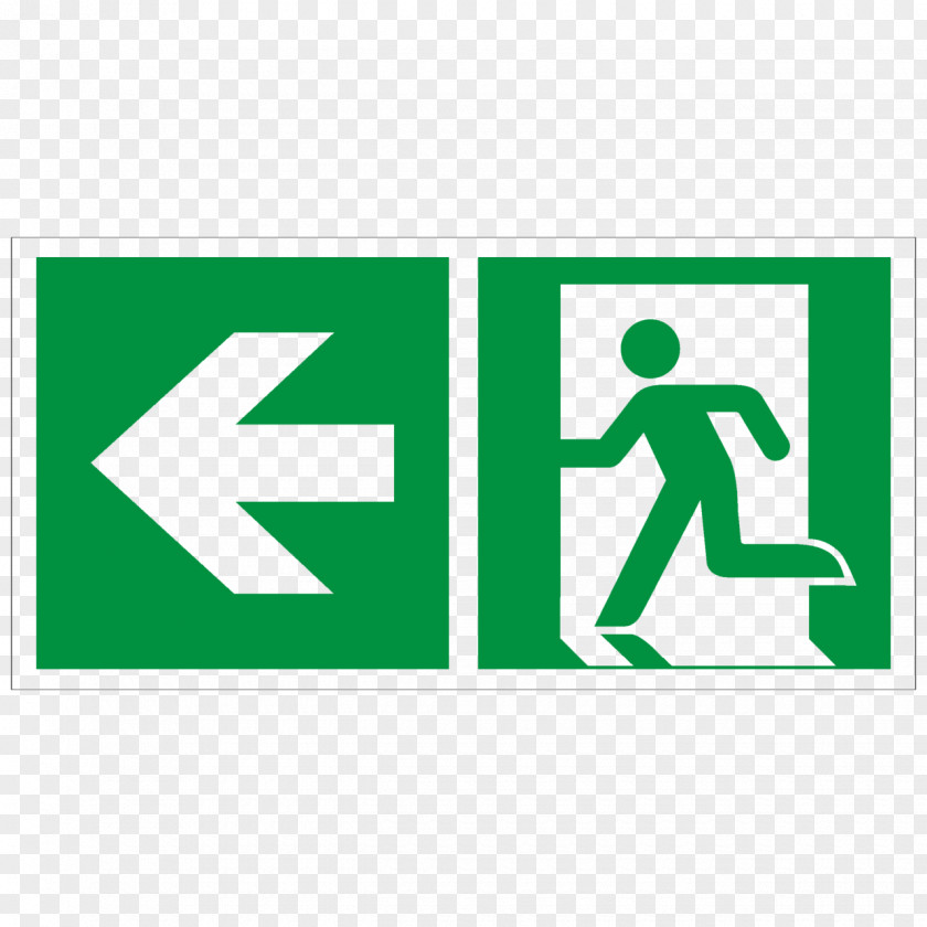Exit Sign Emergency Direction, Position, Or Indication ISO 7010 PNG