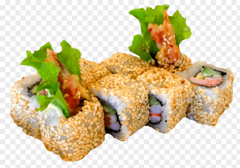 Sushi Japanese Cuisine California Roll Makizushi Tempura PNG