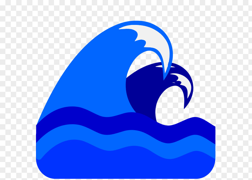 Blue Wave Wind Sea Clip Art PNG