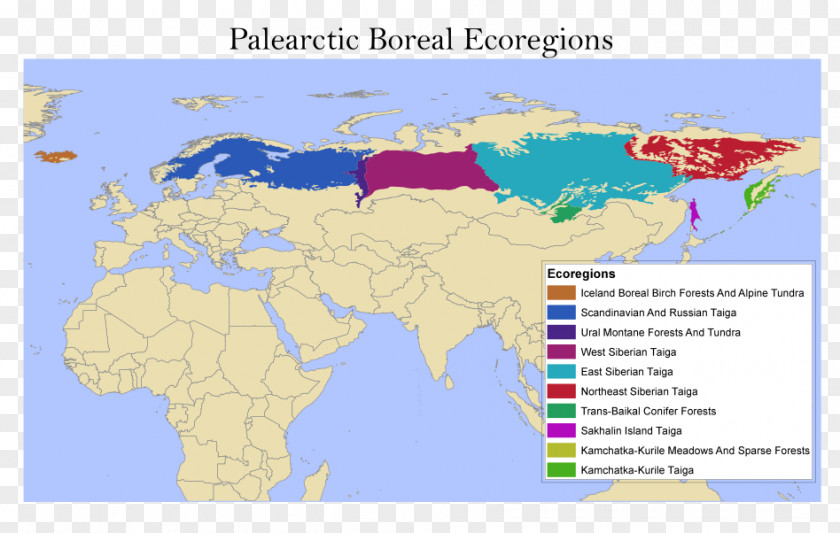 Larch Map Scandinavian And Russian Taiga Weimar Republic Ecoregion PNG