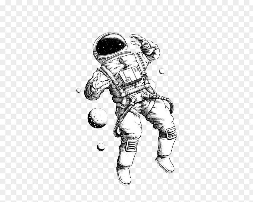 Astronaut Drawing Art Painting PNG