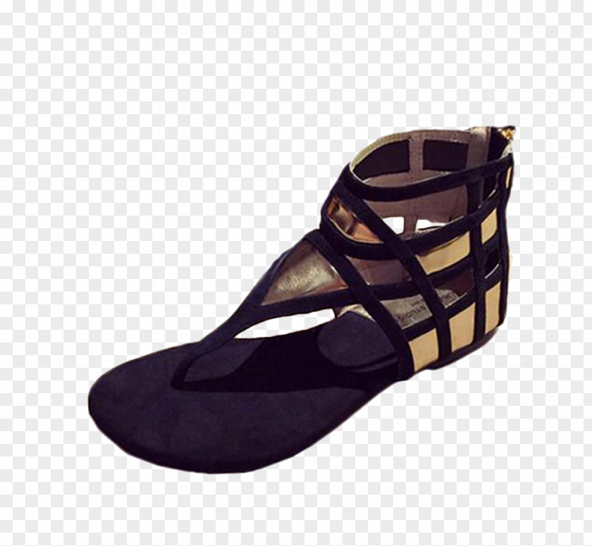 Black Sandals Shoe Sandal Designer PNG