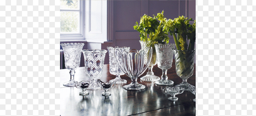 Glass Trophy Wine Vase Table Floral Design PNG