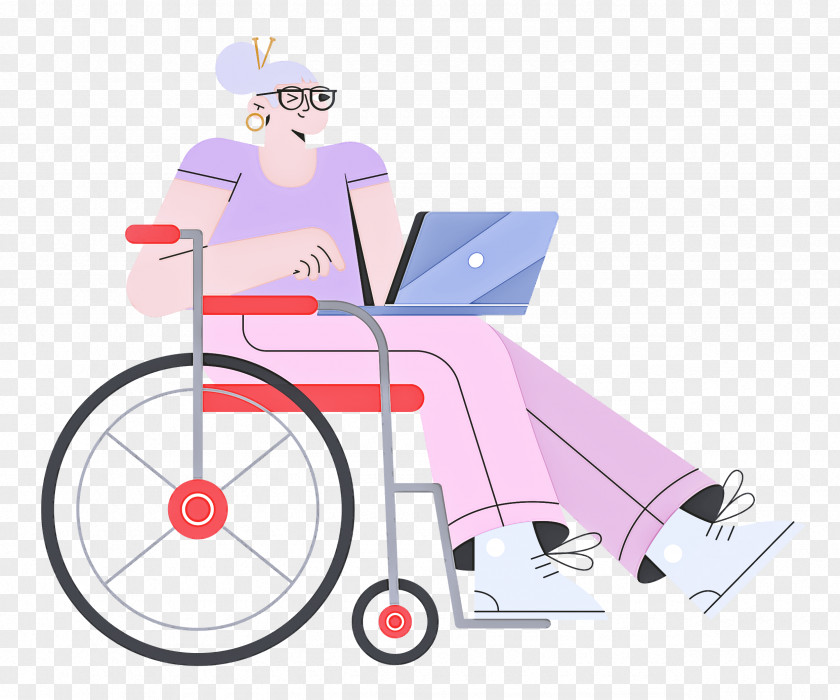 Sitting On Wheelchair PNG