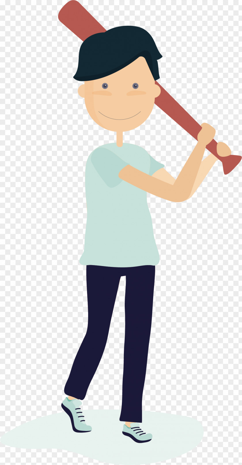 Vector Play Baseball Teenager Sport Euclidean Cartoon Adobe Illustrator PNG