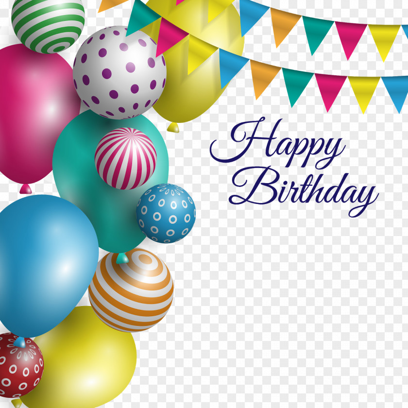 Balloon Greeting & Note Cards Vector Graphics Birthday PNG