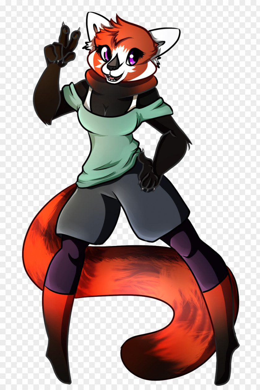 Red Sold Out Furry Fandom Giant Panda Digital Art PNG