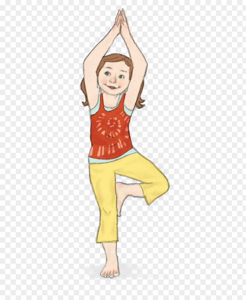 Yoga Cartoon Vriksasana For Children Tadasana Utkatasana PNG
