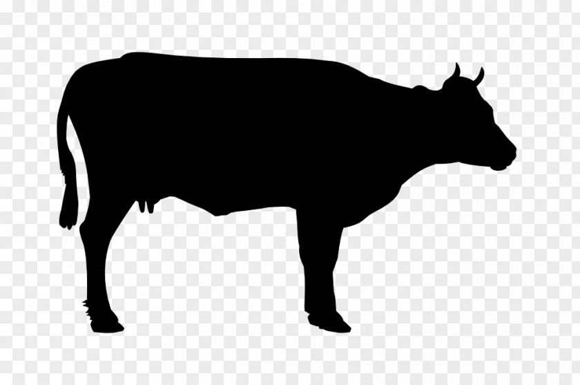 Black Cow Siluete Hereford Cattle Clip Art PNG