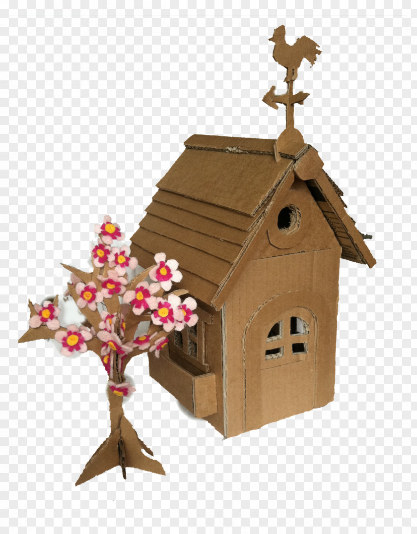 Cardboard Tree House Box PNG