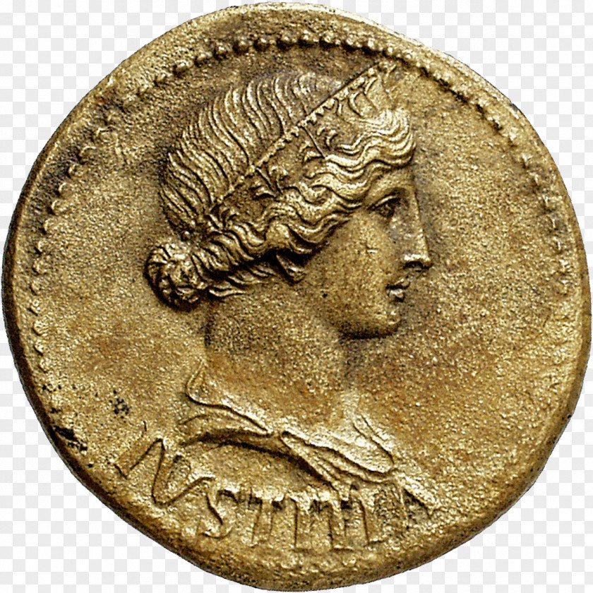 Coin Roman Empire Dupondius Lady Justice Augusta PNG
