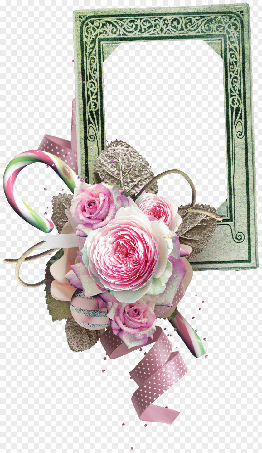 Flowers Decorative Frame Cut Garden Roses Clip Art PNG