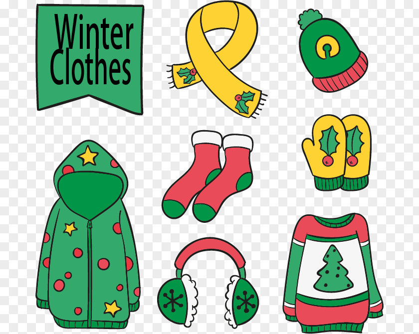 Lovely Winter Clothing PNG