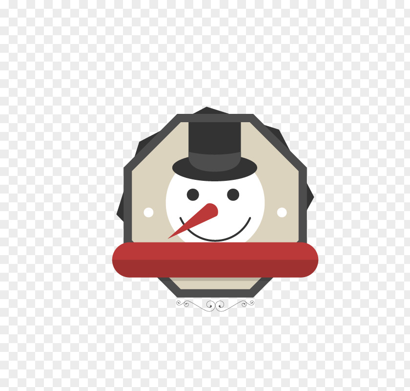Snowman Tag Chinese New Year Icon PNG