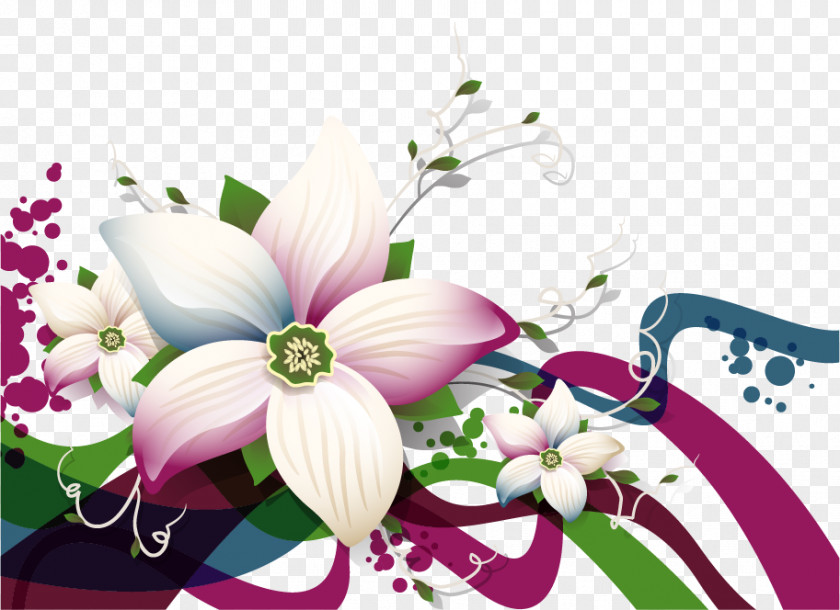Vector Flower Floral Design Art PNG