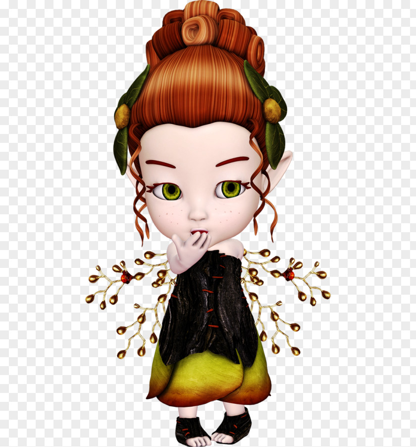 Doll Black Hair Cartoon PNG