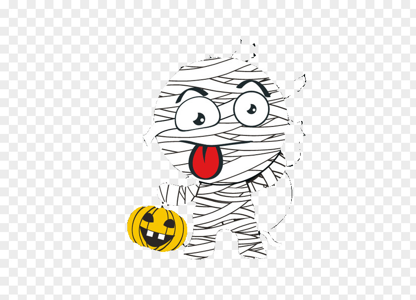 Halloween Mummy Illustration PNG