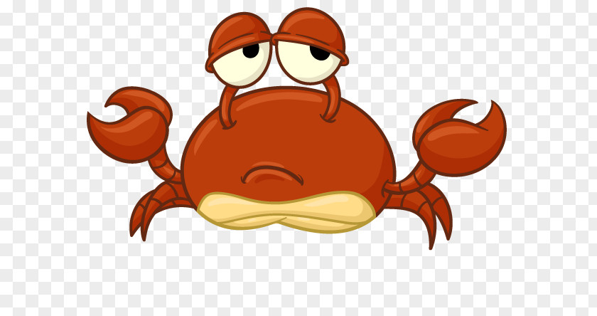 Crab Cartoon Drawing PNG , Drowning little crab clipart PNG