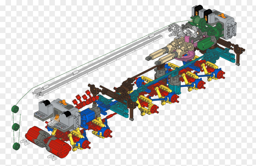 Mechanical Lego Technic Toy Machine PNG