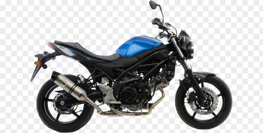 Suzuki GSR750 Exhaust System SV650 Motorcycle PNG