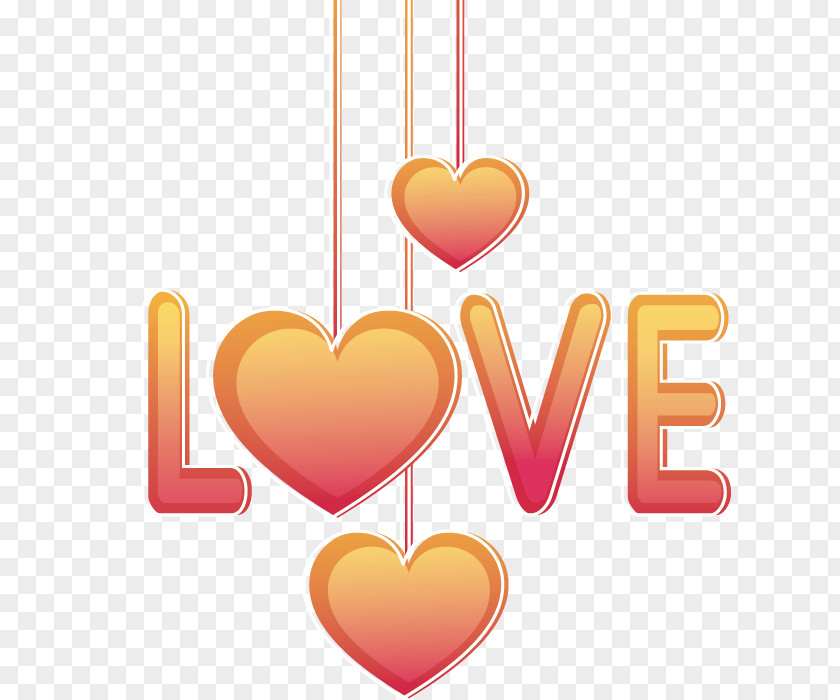 Art Elements Heart Love Valentine's Day Romance Yellow PNG