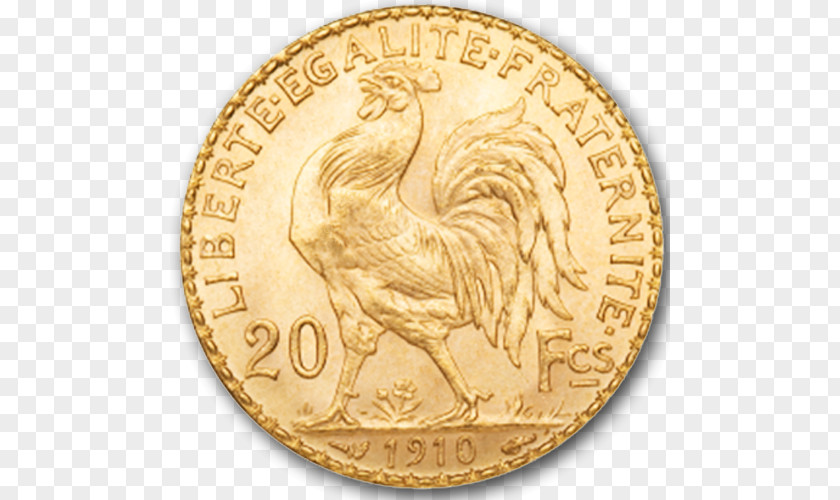 Coin Gold France IRA PNG