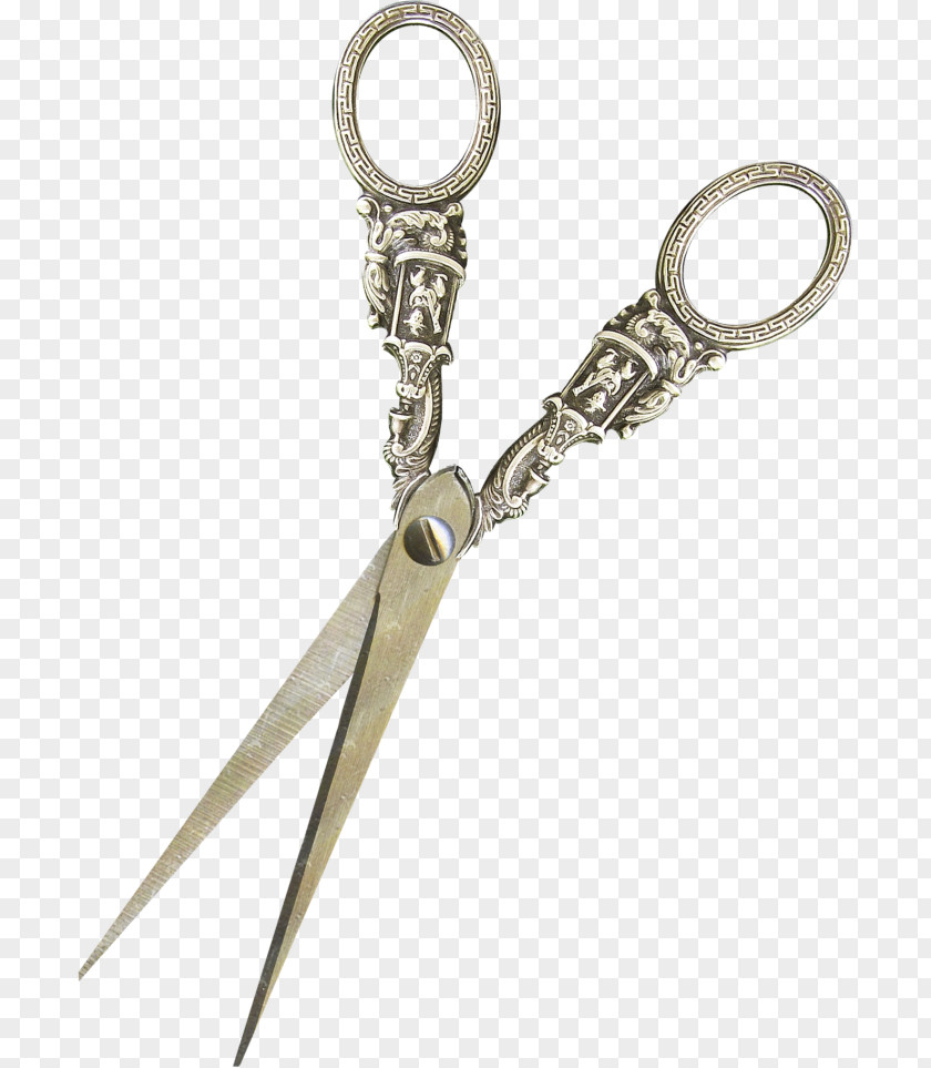 Continental Carved Scissors Snipping Tool Sticker Clip Art PNG