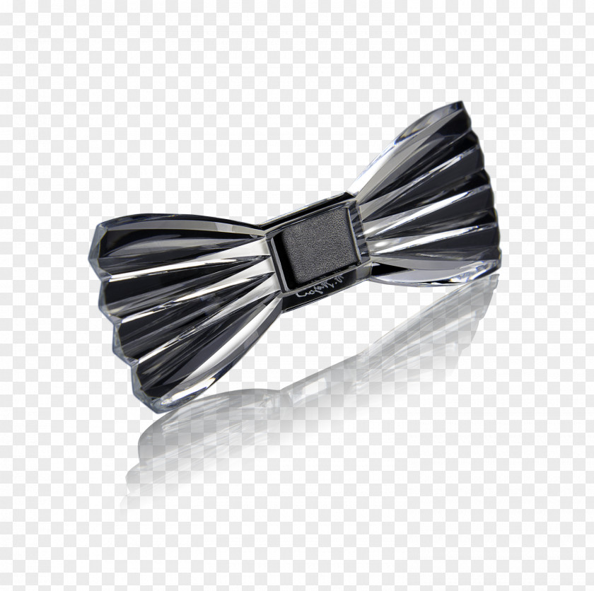 Fanshaped Bow Tie Crystal Glass Art Handicraft PNG