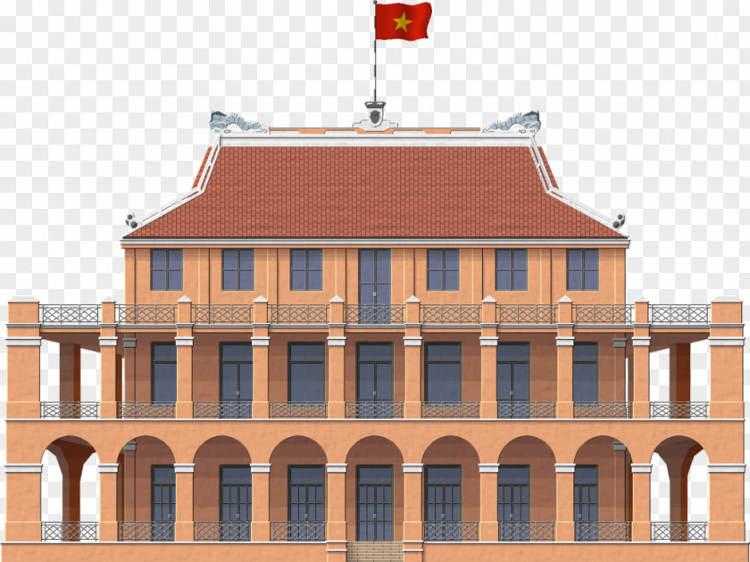 Ho Chi Minh Facade Presidential Palace, Damascus Historic Site Classical Architecture PNG