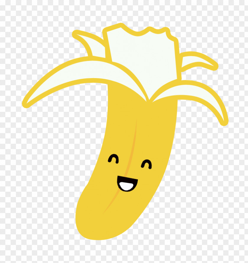 Smiley Cartoon Banana Clip Art PNG