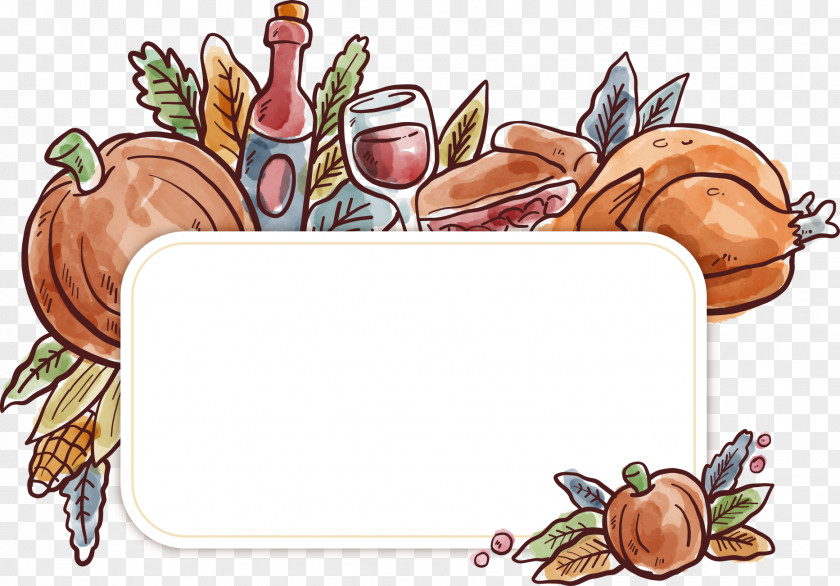Thanksgiving Pumpkin Painted Poster Turkey Clip Art PNG