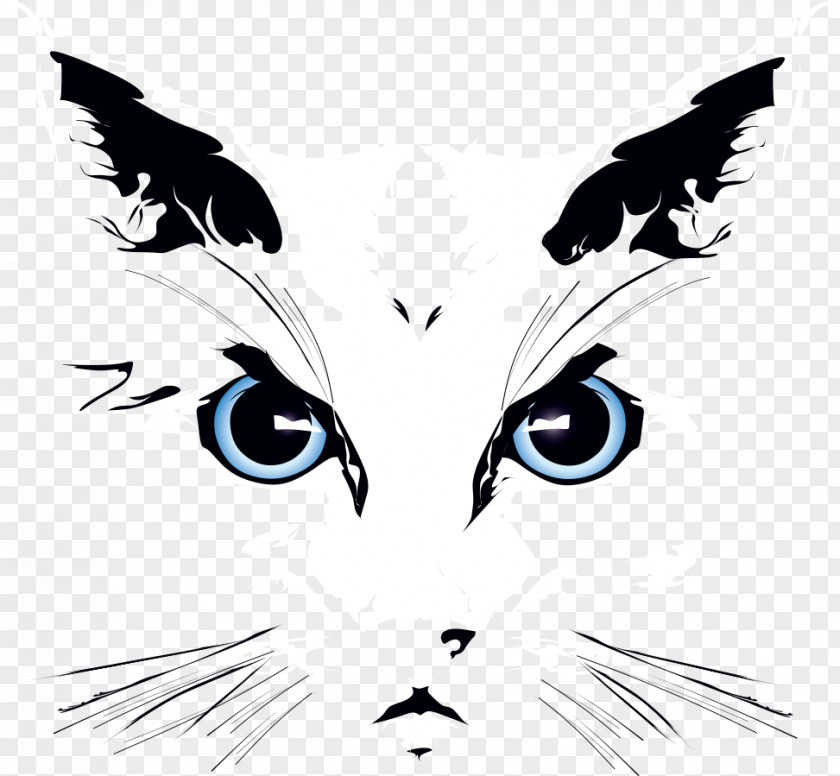 Vector Kitten Cat Drawing Illustration PNG