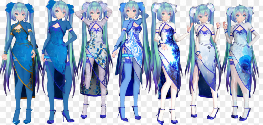 Dress Cheongsam Kimono Megpoid Hatsune Miku PNG