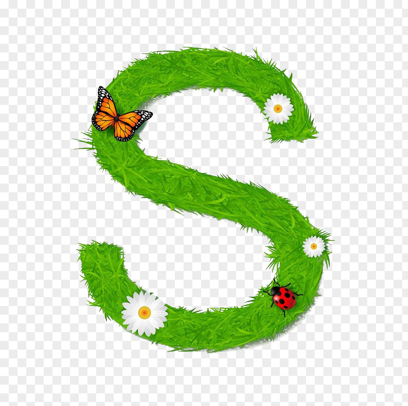 Environmentally Friendly Letter S PNG