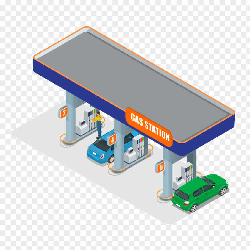 Gas Pump Car Filling Station Gasoline Fuel Dispenser PNG