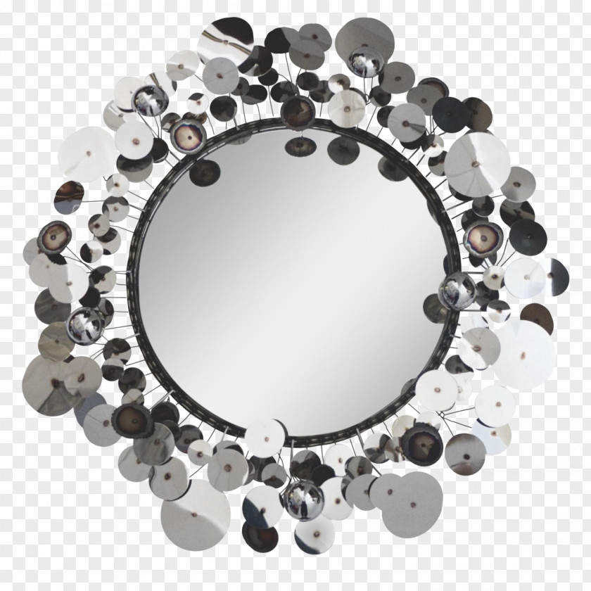 Mirror C. Jeré Sculpture Design Silver PNG