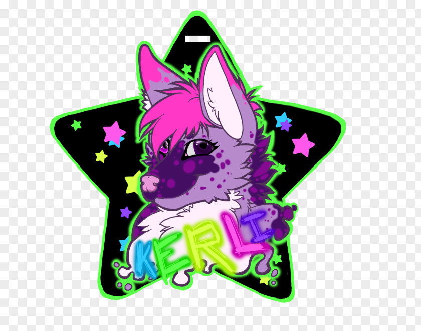 Rave Sticker Pink M Character Clip Art PNG