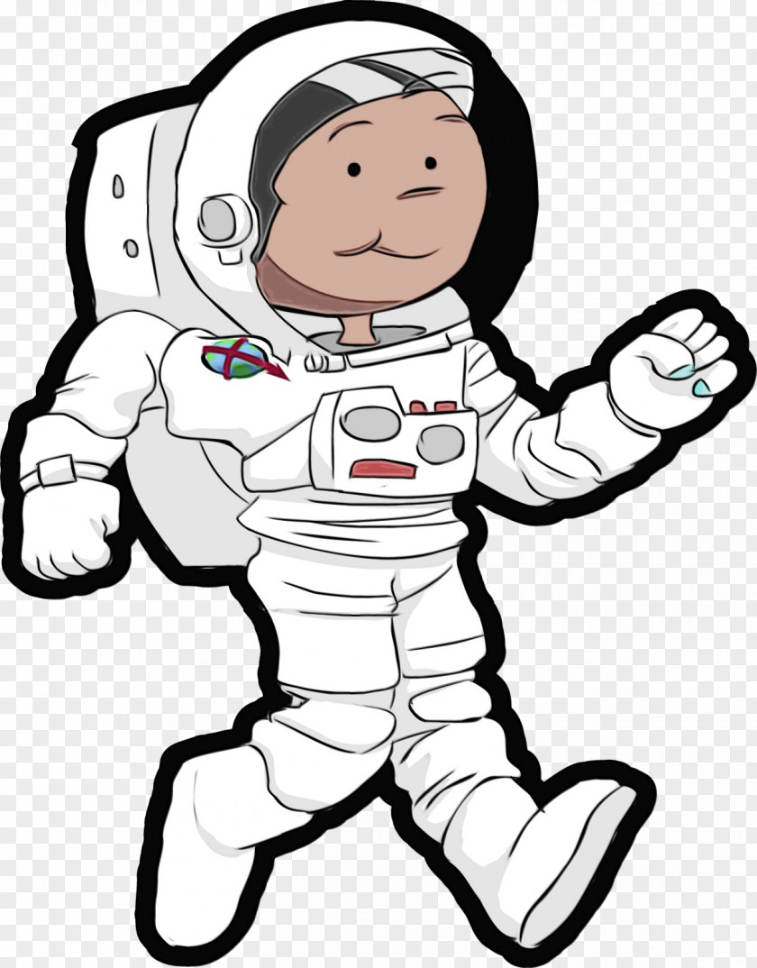 Smile Child Astronaut Cartoon PNG